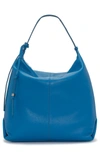 Vince Camuto Corin Leather Hobo In Blue Beat