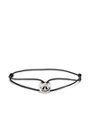 Le Gramme 3g Entrelacs Diamond Cord Bracelet In Silver