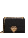 DOLCE & GABBANA LARGE DEVOTION QUILTED CROSSBODY BAG