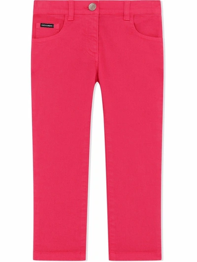 Dolce & Gabbana Kids Straight-fit Jeans (2-6 Years) In Pink