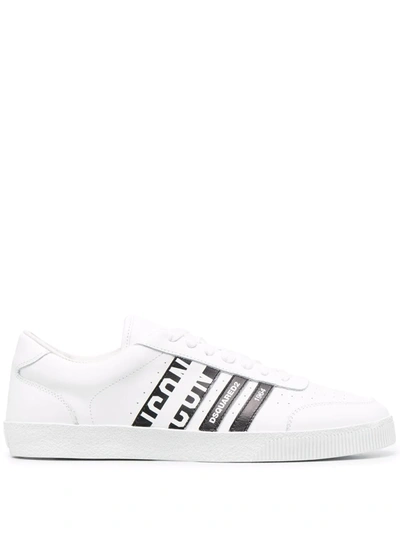 Dsquared2 Logo-print Low-top Sneakers In White