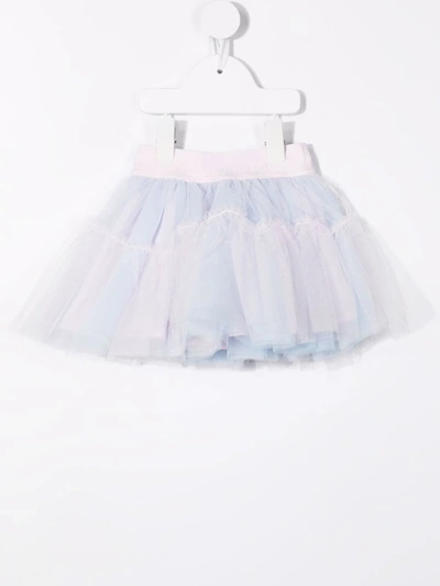Monnalisa Babies' Light Blue Mini Skirt In Lilac