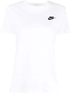 Nike Swoosh-motif Cotton T-shirt In White
