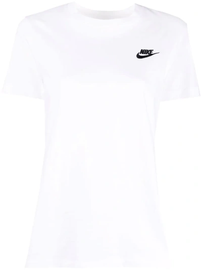 Nike Swoosh-motif Cotton T-shirt In White