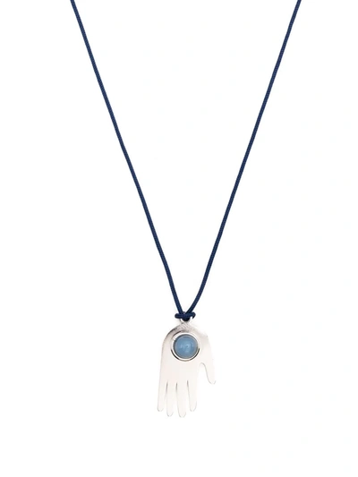 Isabel Marant Moonlight Pendant Necklace In Blue