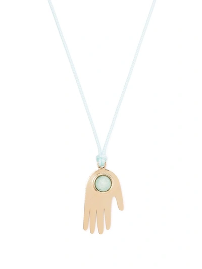 Isabel Marant Moonlight Pendant Necklace In Blue