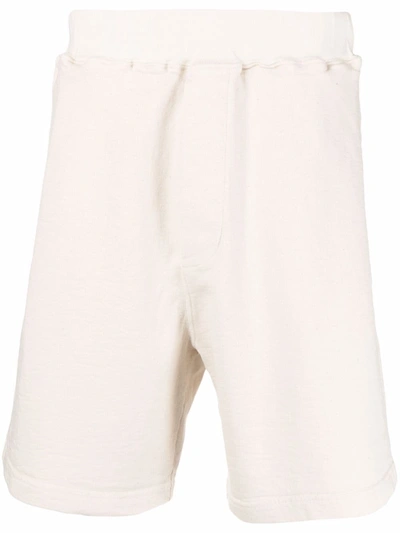Dsquared2 Embroidered-logo Track Shorts In White