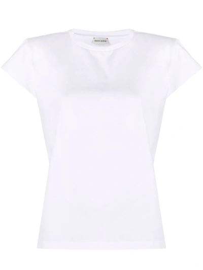 Magda Butrym Padded Shoulder T-shirt In White