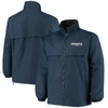 DUNBROOKE DUNBROOKE NAVY NEW ENGLAND PATRIOTS TRIUMPH FLEECE FULL-ZIP JACKET