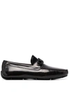 Ferragamo Paris Leather Loafers In Brown