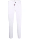 Dsquared2 15cm Denim Stretch Dan Skinny Fit Jeans In White