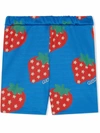 GUCCI 草莓LOGO针织短裤