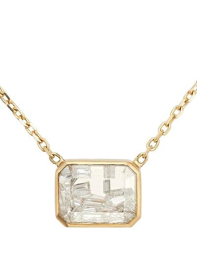 MORITZ GLIK 18KT YELLOW GOLD ESMERALDA DIAMOND SHAKER PENDANT NECKLACE