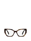 Prada Womens Black Pr 18wv Square-framed Acetate Glasses In Tortoise