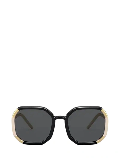 Prada Dark Grey Geometric Ladies Sunglasses Pr 20xs 02f5s058 In Grey