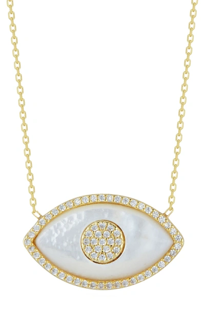 Sphera Milano Gold Vermeil Mother Of Pearl Eye Necklace