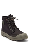 Palladium Pampa Lug Sole Hiker Boot In Black