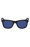 Lacoste 55mm Retro Frame Sunglasses In Mat Black