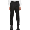 AMI ALEXANDRE MATTIUSSI BLACK AMI DE CŒUR TROUSERS