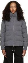 Moncler Cayeux Quilted Wool And Cashmere-blend Down Jacket In Grey