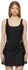 Anna Quan Ssense Exclusive Black Maya Tank Top In Black
