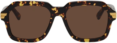 Bottega Veneta Tortoiseshell Shiny Unapologetic Sunglasses