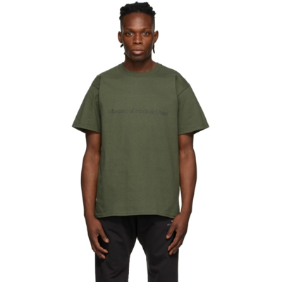 Museum Of Peace And Quiet Green Mopq T-shirt In Olive