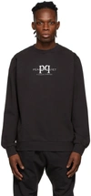 MUSEUM OF PEACE AND QUIET BLACK 'LEISURE COMPANY' SWEATSHIRT