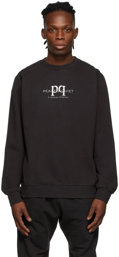 Museum Of Peace And Quiet Black 'leisure Company' Sweatshirt