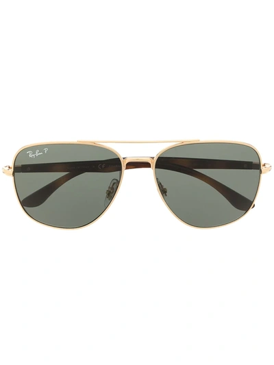 Ray Ban 0rb3683 Aviator-frame Sunglasses In Black