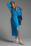 Daily Practice By Anthropologie Barre Midi Dress In Blue