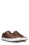 Camper Chasis Leather Sneaker In Medium Brown
