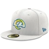 NEW ERA NEW ERA WHITE LOS ANGELES RAMS OMAHA 59FIFTY FITTED HAT