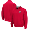 Colosseum Men's Scarlet Ohio State Buckeyes Tortugas Team Logo Quarter-zip Jacket In Scarlet