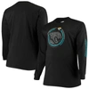 Fanatics Men's Big And Tall Black Jacksonville Jaguars Color Pop Long Sleeve T-shirt In Black