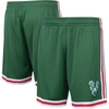 Mitchell & Ness Men's Hunter Green Milwaukee Bucks Hardwood Classics Primary Logo Swingman Shorts In Hunter Green