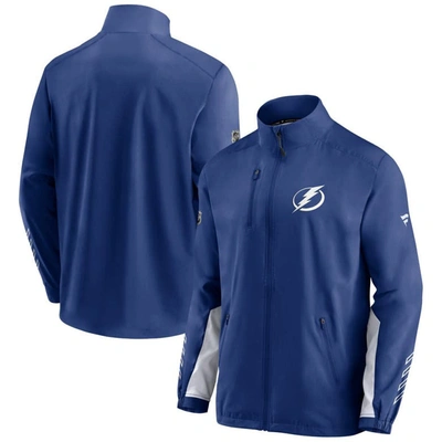 Fanatics Branded Blue Tampa Bay Lightning Authentic Pro Locker Room Rinkside Full-zip Jacket