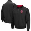 COLOSSEUM COLOSSEUM BLACK ST. JOHN'S RED STORM TORTUGAS LOGO QUARTER-ZIP JACKET