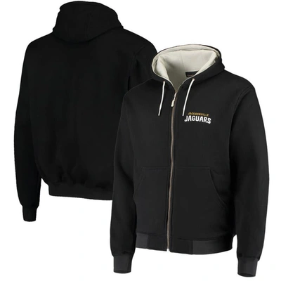 Dunbrooke Black Jacksonville Jaguars Craftsman Thermal-lined Full-zip Hoodie