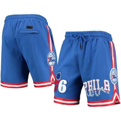 Pro Standard Men's Royal Philadelphia 76ers Team Chenille Shorts