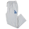 CONCEPTS SPORT CONCEPTS SPORT WHITE/ROYAL LOS ANGELES DODGERS BIG & TALL PINSTRIPE SLEEP PANTS