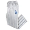 Concepts Sport Men's White, Royal Los Angeles Dodgers Big And Tall Pinstripe Sleep Pants In White