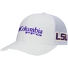 COLUMBIA COLUMBIA WHITE LSU TIGERS PFG SNAPBACK HAT