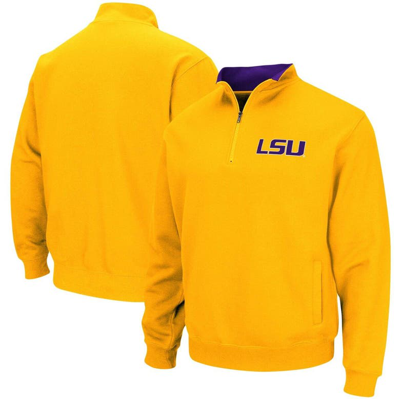 Colosseum Men's Gold Lsu Tigers Tortugas Logo Quarter-zip Jacket