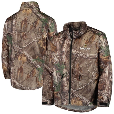 Dunbrooke Realtree Camo Minnesota Vikings Circle Sportsman Waterproof Packable Full-zip Jacket