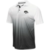 Colosseum Men's Heather Gray Iowa Hawkeyes Magic Team Logo Polo Shirt In Heather Gray