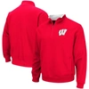 COLOSSEUM COLOSSEUM RED WISCONSIN BADGERS BIG & TALL TORTUGAS QUARTER-ZIP JACKET