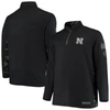 Colosseum Men's Black Nebraska Huskers Oht Military-inspired Appreciation High-speed Bomber Full-zip Jacket In Black