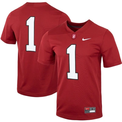 Nike #1 Cardinal Stanford Cardinal Untouchable Football Jersey