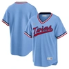 NIKE NIKE LIGHT BLUE MINNESOTA TWINS ROAD COOPERSTOWN COLLECTION TEAM JERSEY